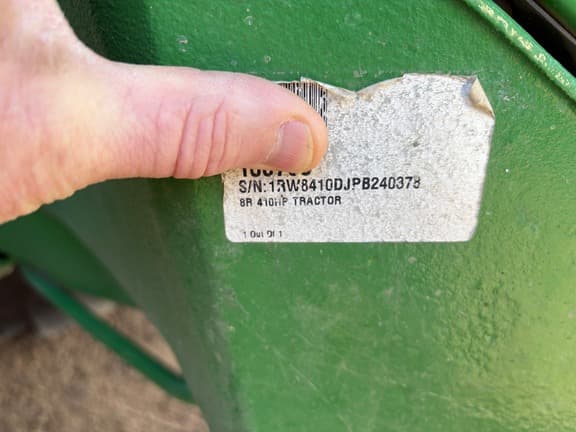 Image of John Deere 8R 410 equipment image 3