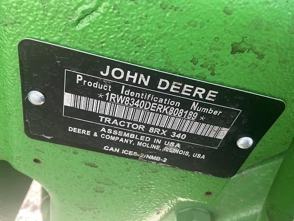 Image of John Deere 8RX 340 equipment image 1