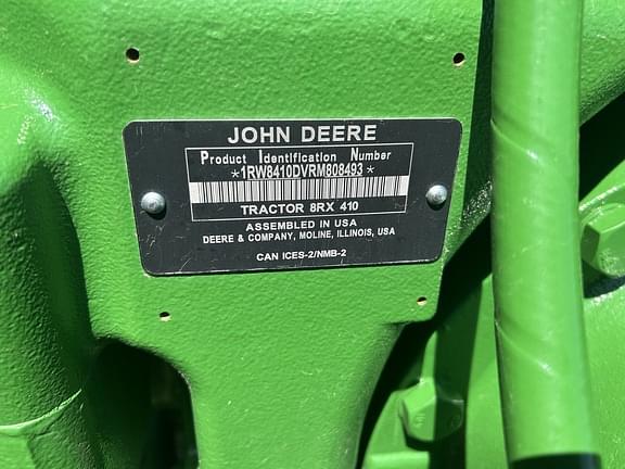 Image of John Deere 8RX 410 equipment image 3