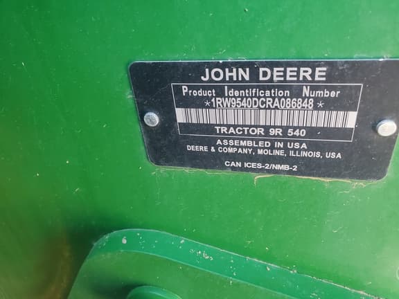 Image of John Deere 9R 540 equipment image 1