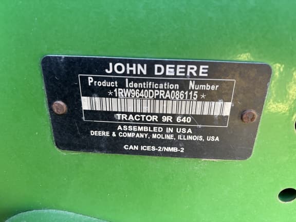 Image of John Deere 9R 640 equipment image 4