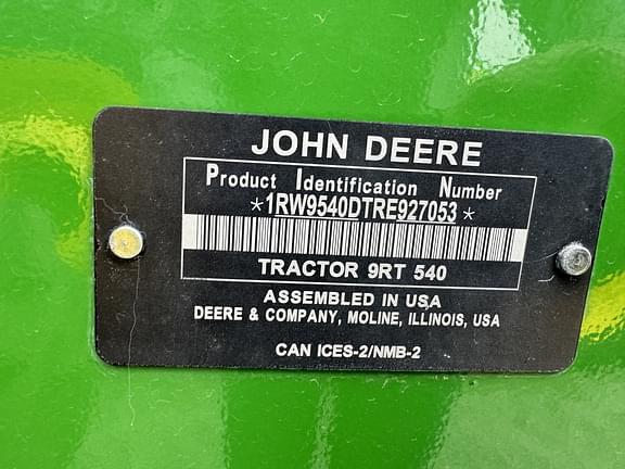 Image of John Deere 9RT 540 equipment image 4