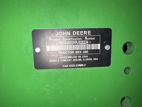 Image of John Deere 9RX 490 Image 1