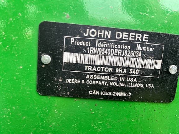 Image of John Deere 9RX 540 equipment image 4