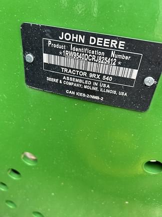 Image of John Deere 9RX 540 Primary image