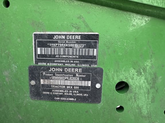 Image of John Deere 9RX 590 equipment image 2
