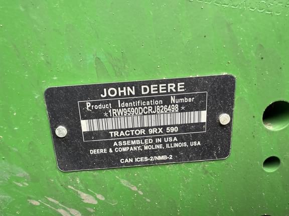 Image of John Deere 9RX 590 equipment image 1