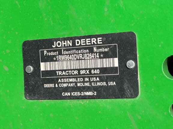 Image of John Deere 9RX 640 equipment image 4