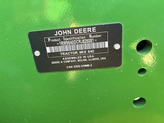 Image of John Deere 9RX 640 equipment image 1