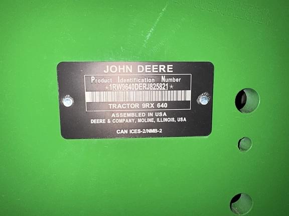 Image of John Deere 9RX 640 Image 1