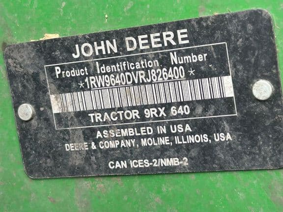 Image of John Deere 9RX 640 equipment image 4