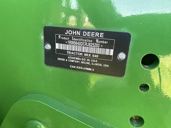 Image of John Deere 9RX 640 equipment image 1