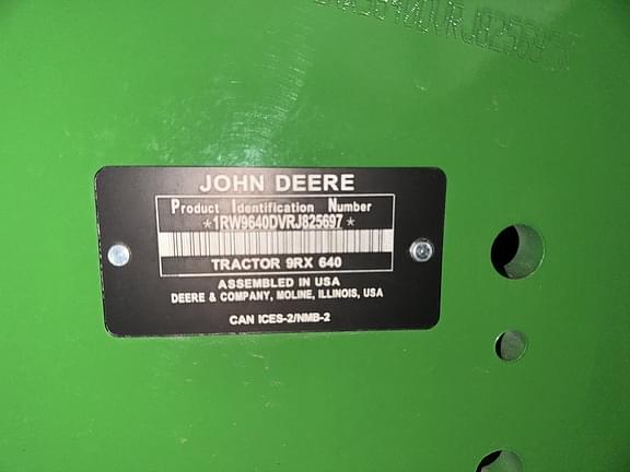 Image of John Deere 9RX 640 equipment image 4