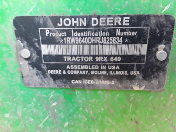 Image of John Deere 9RX 640 equipment image 4