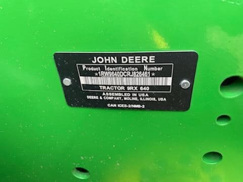 Image of John Deere 9RX 640 equipment image 4