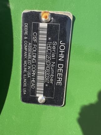 Image of John Deere C12F equipment image 1
