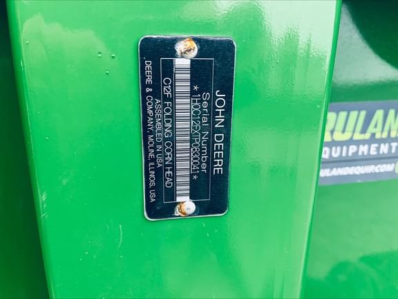 Image of John Deere C12F equipment image 1