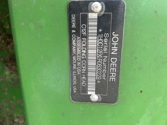 Image of John Deere C12F equipment image 3