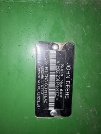Image of John Deere C12F equipment image 2
