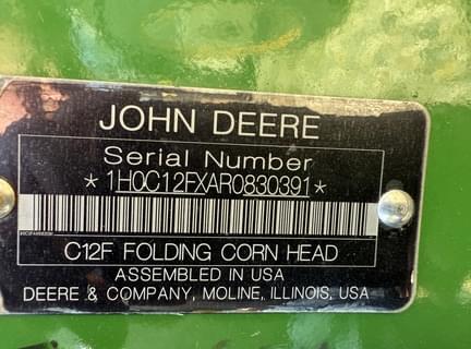 Image of John Deere C12F equipment image 1