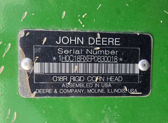 Image of John Deere C18R equipment image 4