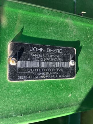 Image of John Deere C18R equipment image 4