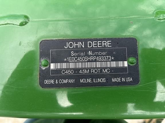 Image of John Deere C450 equipment image 2