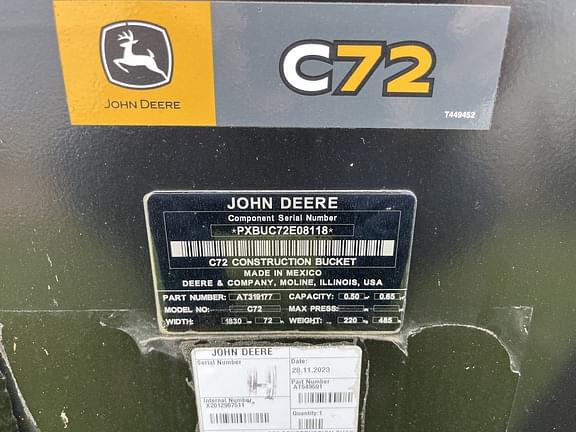 Image of John Deere C72 equipment image 4