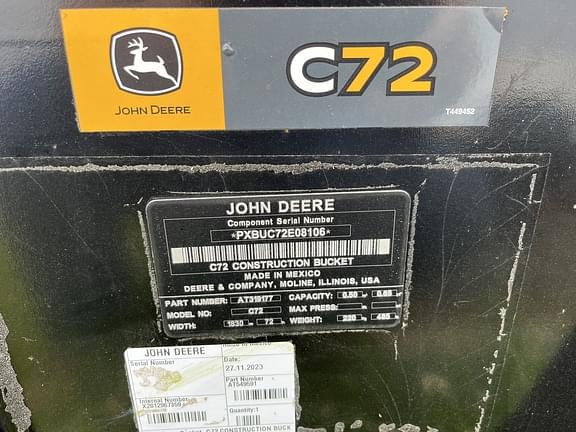 Image of John Deere C72 equipment image 4