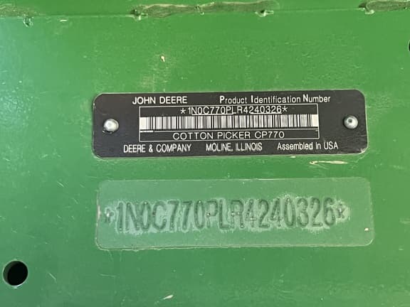 Image of John Deere CP770 equipment image 3