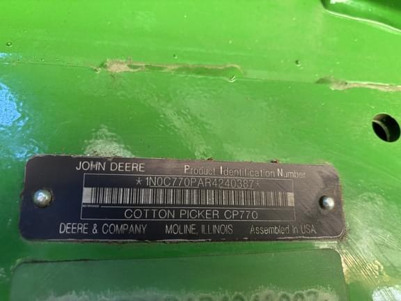 Image of John Deere CP770 equipment image 2