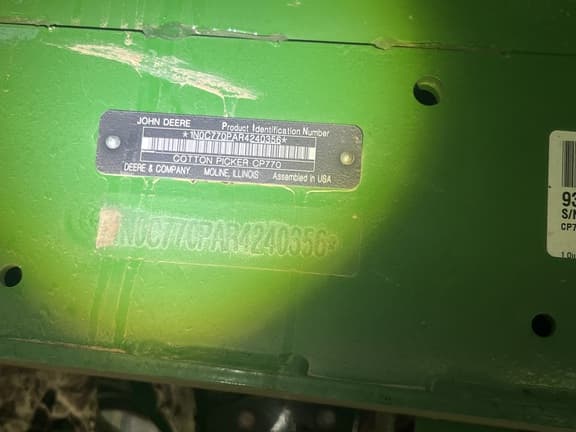 Image of John Deere CP770 equipment image 3