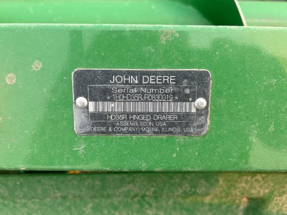 Image of John Deere HD35R equipment image 4