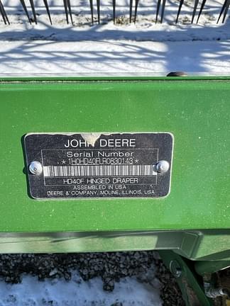 Image of John Deere HD40F equipment image 4