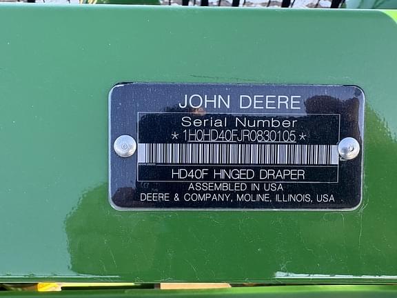 Image of John Deere HD40F equipment image 1