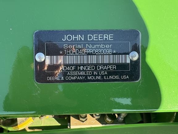 Image of John Deere HD40F equipment image 2