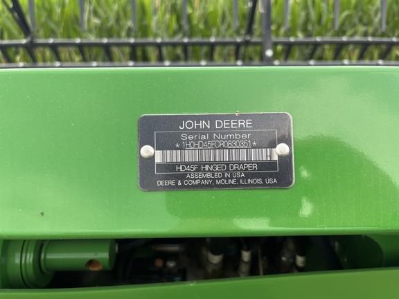 Image of John Deere HD45F equipment image 4