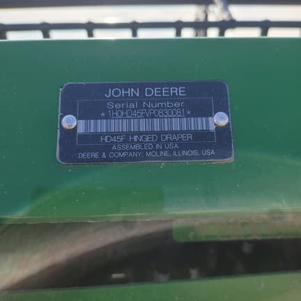 Image of John Deere HD45F equipment image 4