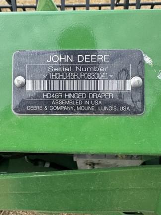 Image of John Deere HD45R equipment image 1