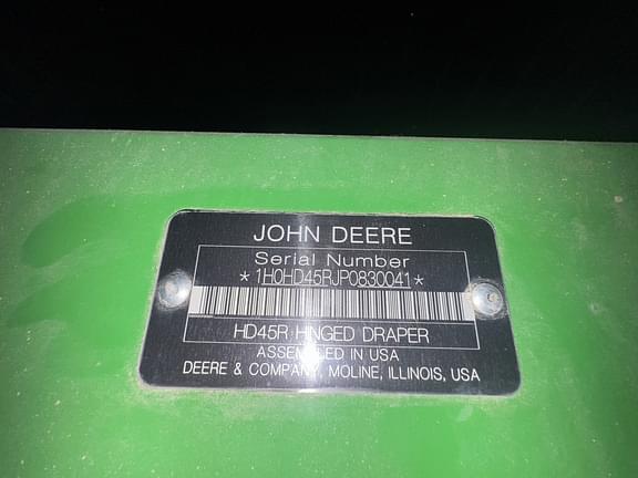 Image of John Deere HD45R equipment image 1