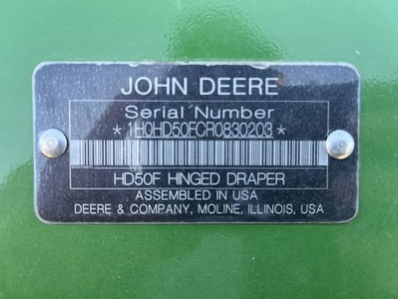 Image of John Deere HD50F equipment image 2