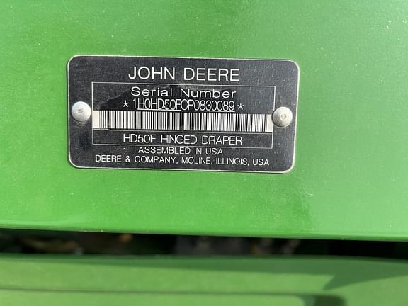 Image of John Deere HD50F equipment image 3