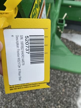 Image of Frontier RB2172H equipment image 2