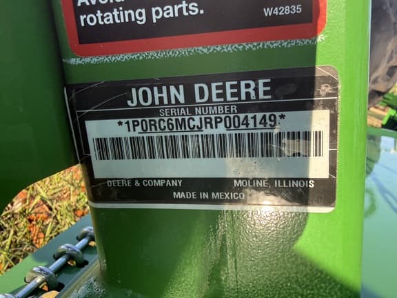 Image of John Deere RC6M equipment image 2