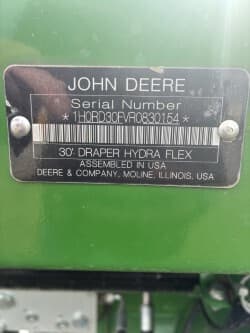 Image of John Deere RD30F equipment image 1