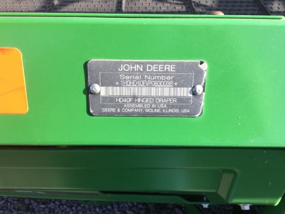 Image of John Deere RD40F equipment image 4