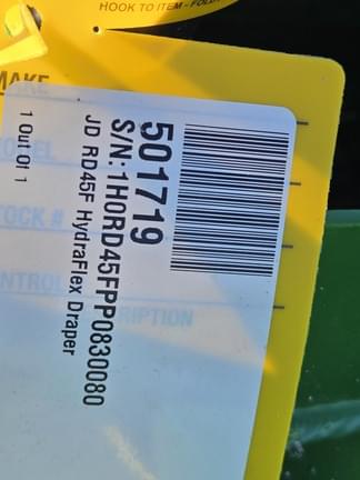 Image of John Deere RD45F equipment image 4