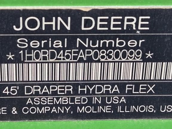 Image of John Deere RD45F equipment image 4