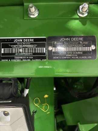 Image of John Deere S770 equipment image 2