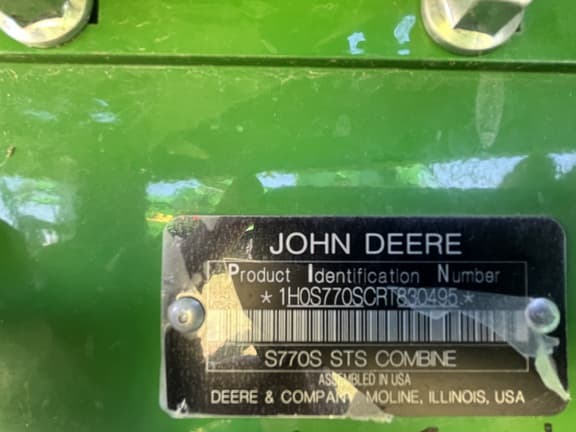 Image of John Deere S770 equipment image 3